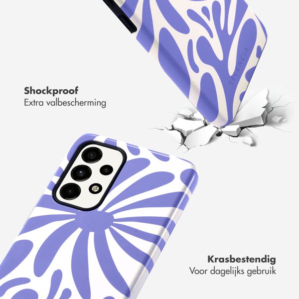 Selencia Vivid Backcover Samsung Galaxy A33 - Modern Bloom Sapphire Blue