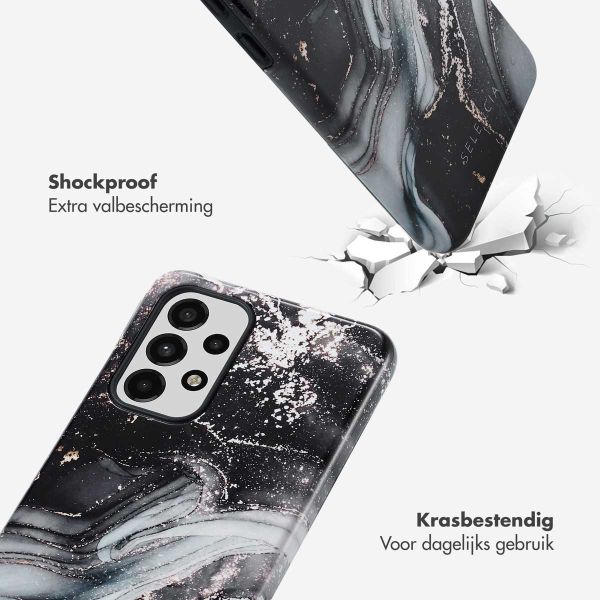 Selencia Vivid Backcover Samsung Galaxy A33 - Chic Marble Black