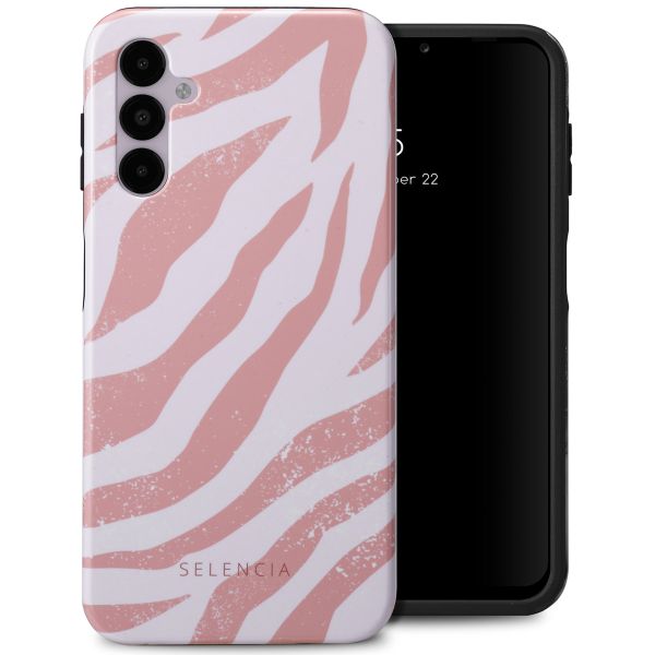 Selencia Vivid Backcover Samsung Galaxy A14 (5G/4G) - Colorful Zebra Old Pink