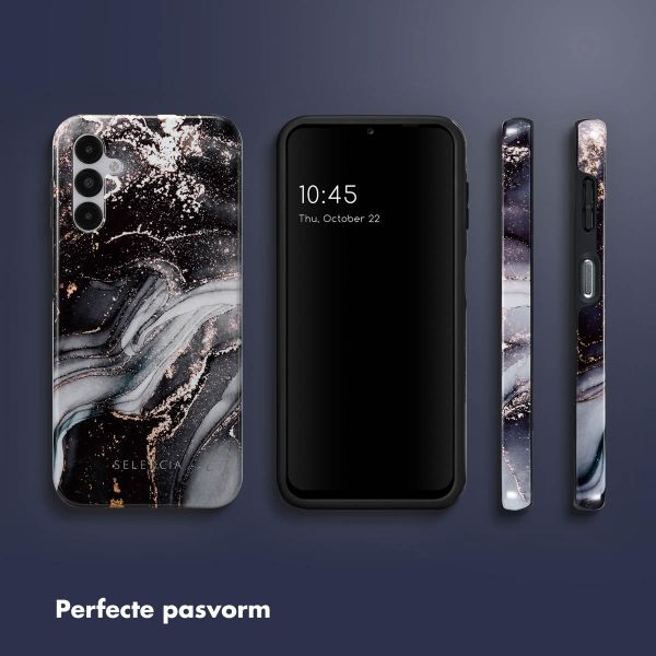 Selencia Vivid Backcover Samsung Galaxy A14 (5G/4G) - Chic Marble Black