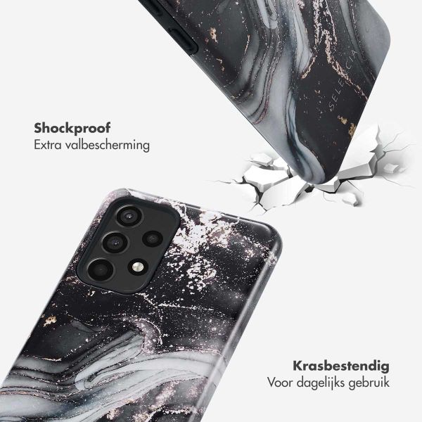 Selencia Vivid Backcover Samsung Galaxy A52(s) (5G/4G) - Chic Marble Black