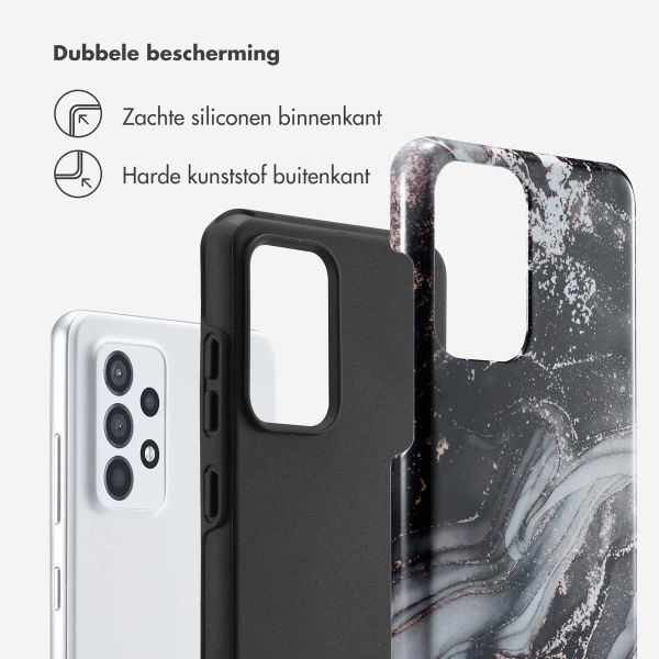 Selencia Vivid Backcover Samsung Galaxy A52(s) (5G/4G) - Chic Marble Black