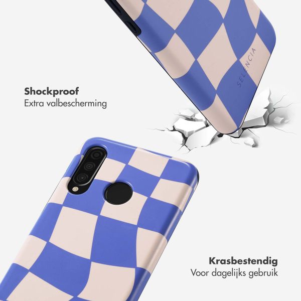 Selencia Vivid Backcover Huawei P30 Lite - Groovy Sapphire Blue