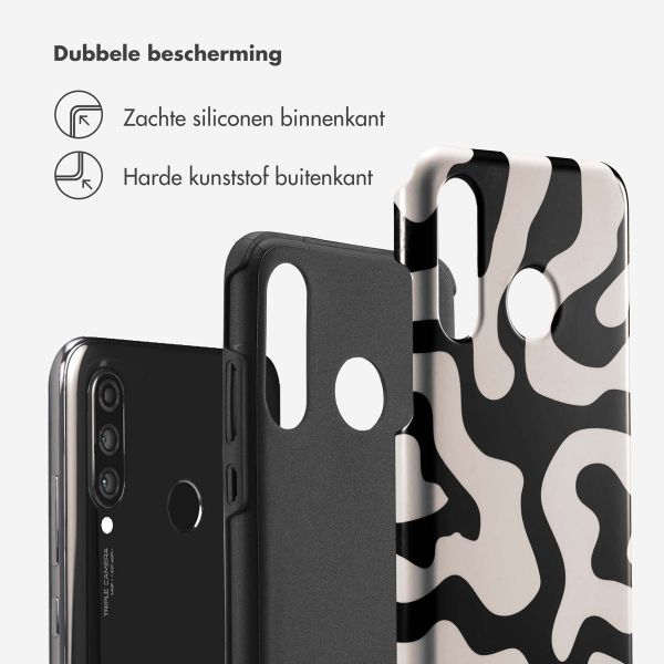 Selencia Vivid Backcover Huawei P30 Lite - Art Wave Black