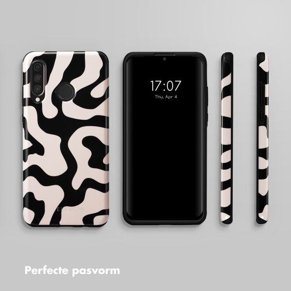 Selencia Vivid Backcover Huawei P30 Lite - Art Wave Black