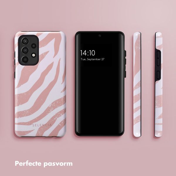 Selencia Vivid Backcover Samsung Galaxy A52(s) (5G/4G) - Colorful Zebra Old Pink