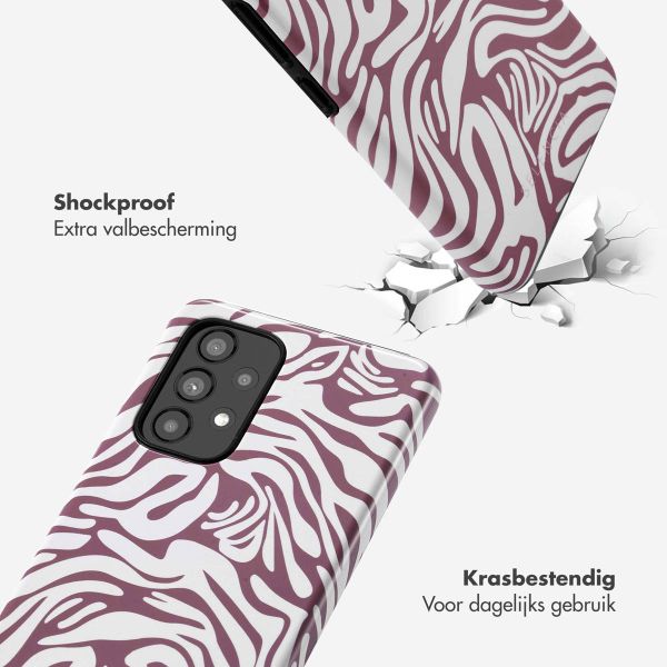 Selencia Vivid Backcover Samsung Galaxy A53 - Trippy Swirl Dark Rose