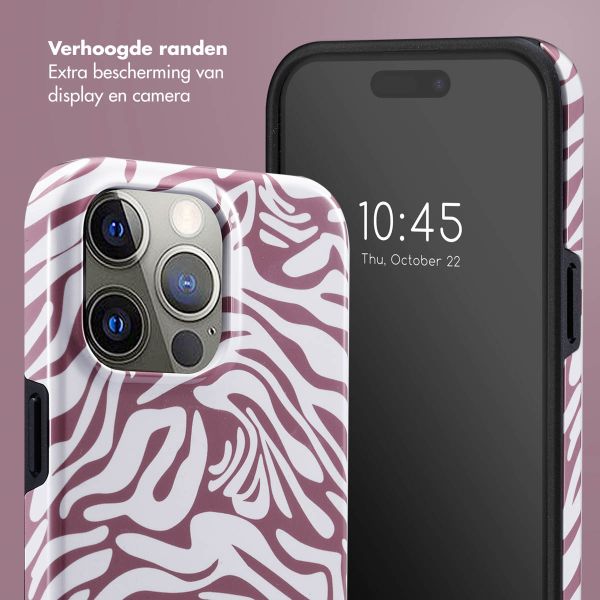 Selencia Vivid Backcover iPhone 15 Pro Max - Trippy Swirl Dark Rose