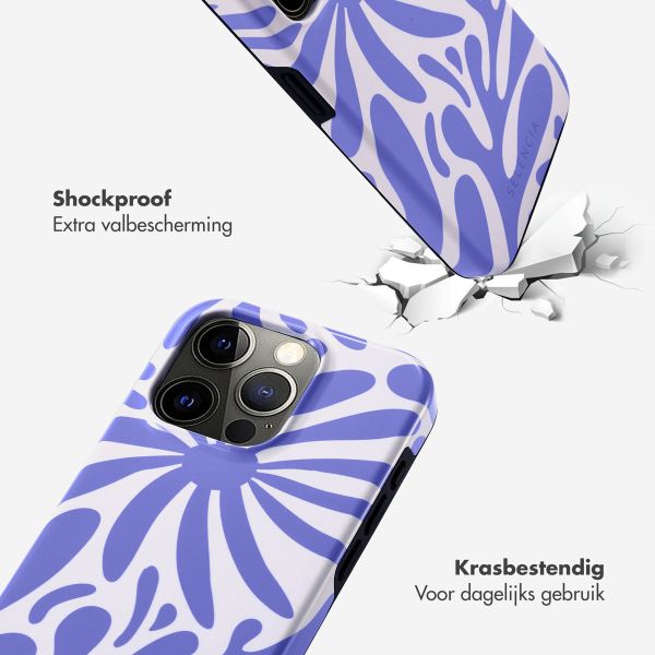 Selencia Vivid Backcover iPhone 15 Pro - Modern Bloom Sapphire Blue