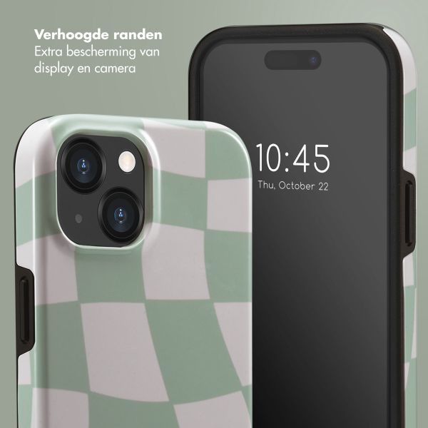 Selencia Vivid Backcover iPhone 15  - Groovy Sage Green