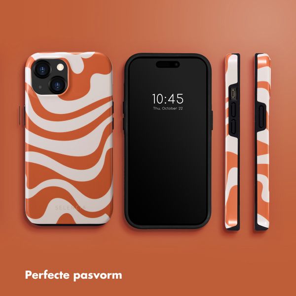 Selencia Vivid Backcover iPhone 15  - Dream Swirl Orange