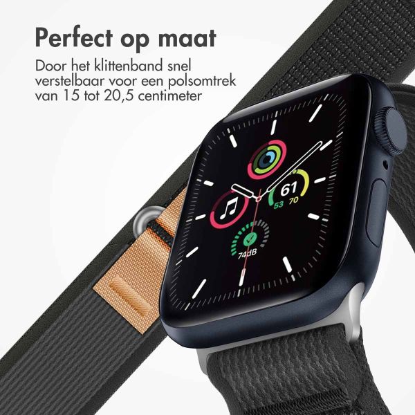 imoshion Nylon Trail bandje Apple Watch Series 1-9 / SE - 38/40/41 mm / Series 10 - 42 mm - Zwart