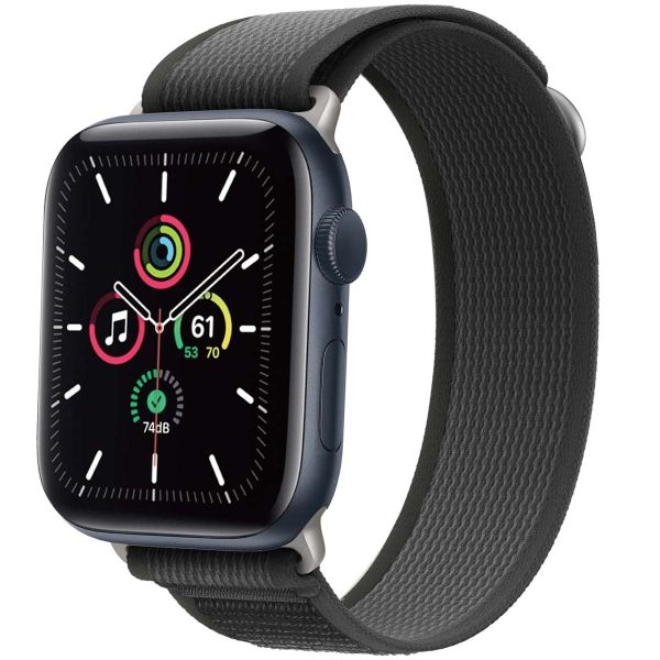 imoshion Nylon Trail bandje Apple Watch Series 1-9 / SE - 38/40/41 mm / Series 10 - 42 mm - Zwart