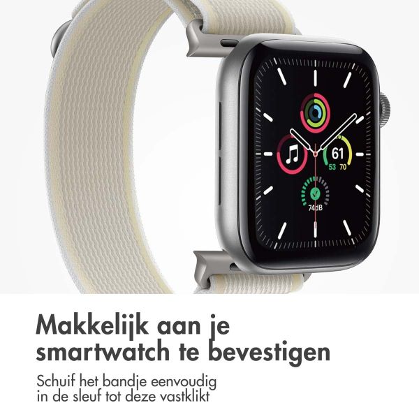 imoshion Nylon Trail bandje Apple Watch Series 1-9 / SE - 38/40/41 mm / Series 10 - 42 mm - Sterrenlicht