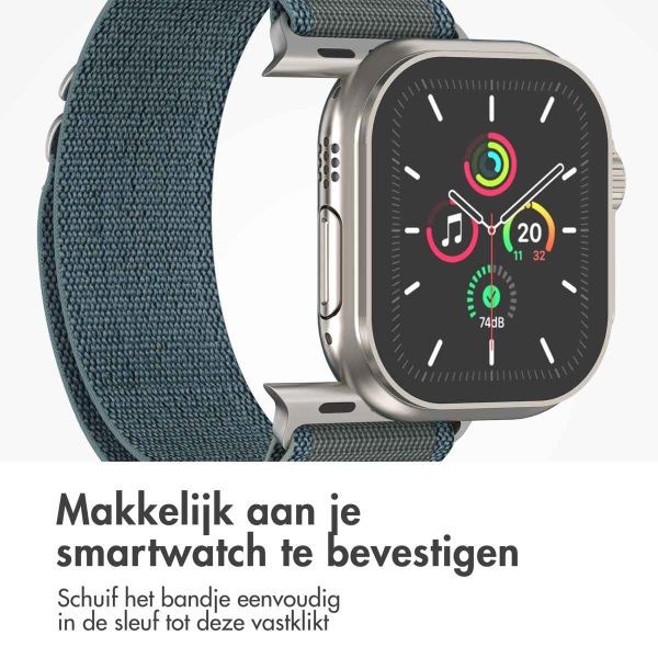 imoshion Nylon Alpine bandje Apple Watch Series 1-10 / SE / Ultra (2) - 42/44/45/46/49 mm - Blauw