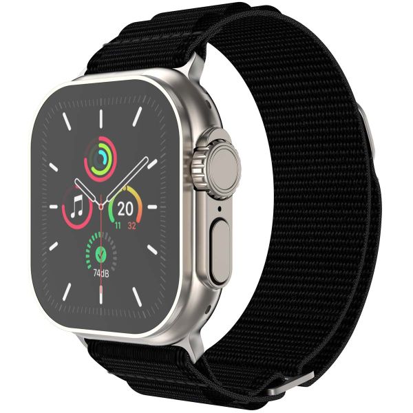 imoshion Nylon Alpine bandje Apple Watch Series 1-9 / SE - 38/40/41 mm / Series 10 - 42 mm - Zwart