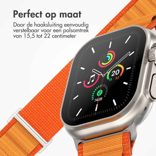 imoshion Nylon Alpine bandje Apple Watch Series 1-9 / SE - 38/40/41 mm / Series 10 - 42 mm - Oranje