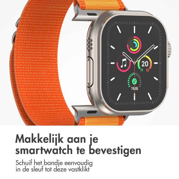 imoshion Nylon Alpine bandje Apple Watch Series 1-9 / SE - 38/40/41 mm / Series 10 - 42 mm - Oranje