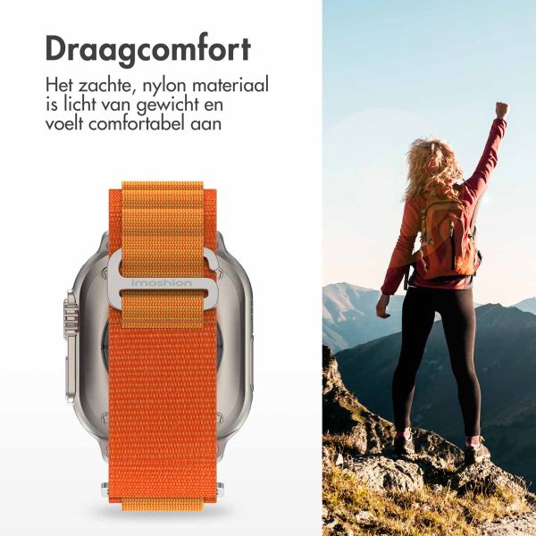 imoshion Nylon Alpine bandje Apple Watch Series 1-9 / SE - 38/40/41 mm / Series 10 - 42 mm - Oranje