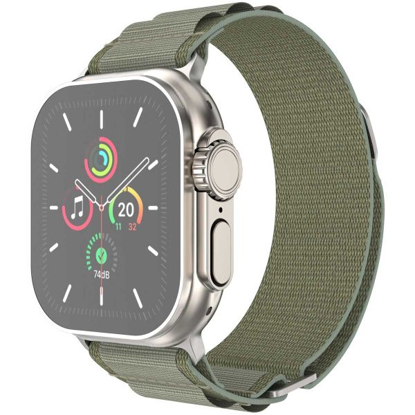 imoshion Nylon Alpine bandje Apple Watch Series 1-9 / SE - 38/40/41 mm / Series 10 - 42 mm - Olijfgroen