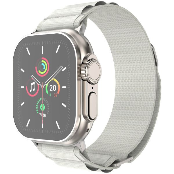 imoshion Nylon Alpine bandje Apple Watch Series 1-10 / SE / Ultra (2) - 42/44/45/46/49 mm - Sterrenlicht