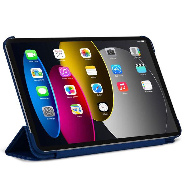 Decoded Textured Sillicon Slim Cover iPad 10 (2022) 10.9 inch - Navy Peony