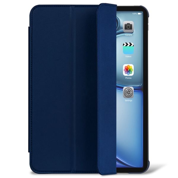 Decoded Textured Sillicon Slim Cover iPad Air 11 inch (2024) M2 / Air 5 (2022) / Air 4 (2020) - Navy Peony