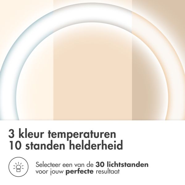 imoshion Ring LED Light - Ringlamp telefoon - Ringlight met statief - Verstelbaar - Rosé Goud