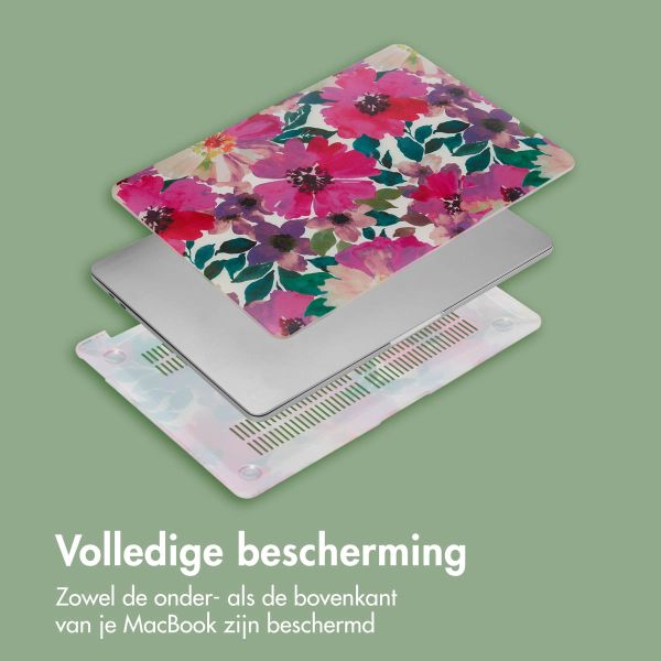 imoshion Design Laptop Cover MacBook Pro 16 inch (2021) / Pro 16 inch (2023) M3 chip - A2485 / A2780 / A2991 - Floral Water Color