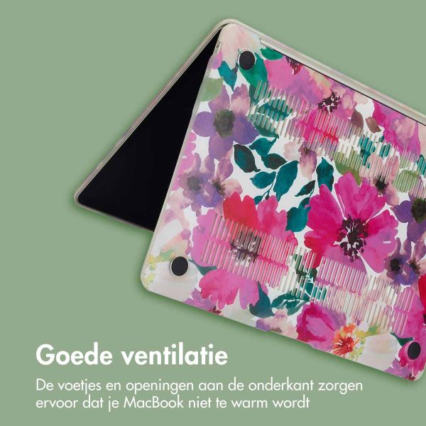 imoshion Design Laptop Cover MacBook Air 15 inch (2023) / Air 15 inch (2024) M3 chip - A2941 / A3114 - Floral Water Color