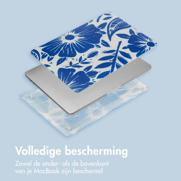 imoshion Design Laptop Cover MacBook Air 13 inch (2022) / Air 13 inch (2024) M3 chip - A2681 / A3113 - Flower Tile