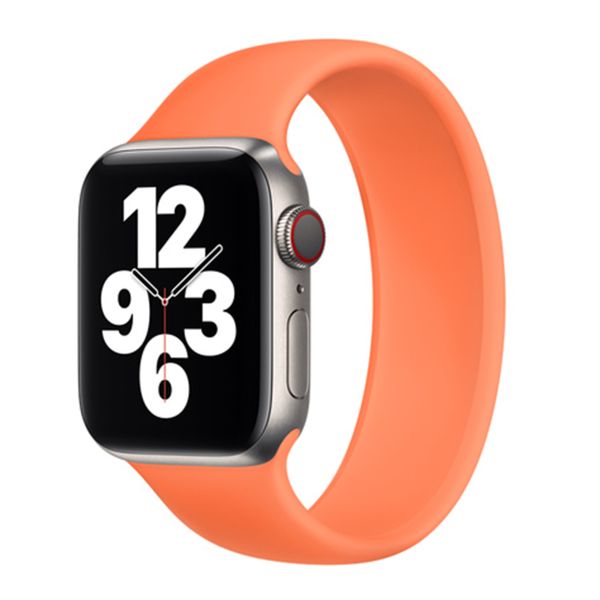 Apple Solobandje Apple Watch Series 1-9 / SE - 38/40/41 mm / Series 10 - 42 mm - Maat 9 - Kumquat