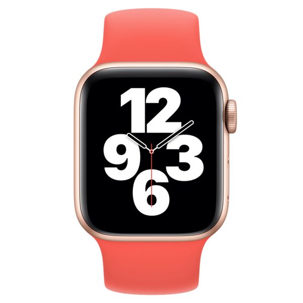 Apple Solobandje Apple Watch Series 1-9 / SE - 38/40/41 mm / Series 10 - 42 mm - Maat 8 - Pink Citrus