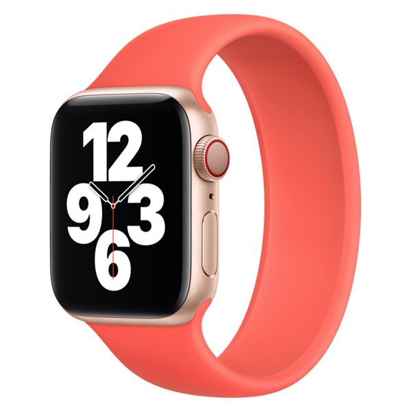 Apple Solobandje Apple Watch Series 1-9 / SE - 38/40/41 mm / Series 10 - 42 mm - Maat 2 - Pink Citrus