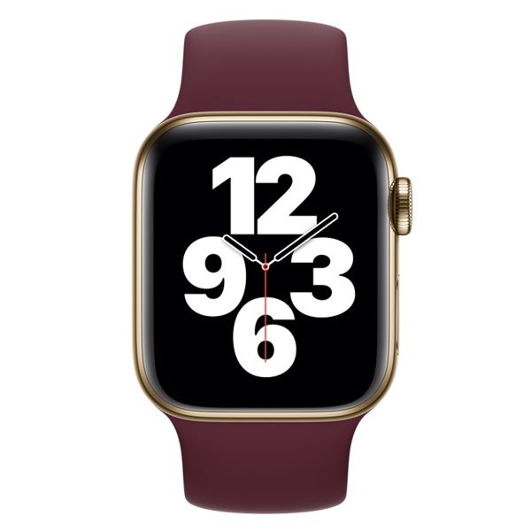 Apple Solobandje Apple Watch Series 1-10 / SE / Ultra (2) - 42/44/45/46/49 mm - Maat 11 - Plum