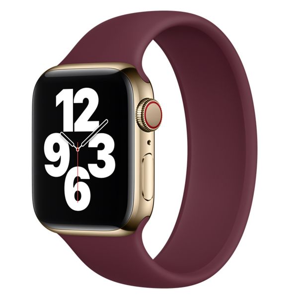 Apple Solobandje Apple Watch Series 1-10 / SE / Ultra (2) - 42/44/45/46/49 mm - Maat 11 - Plum