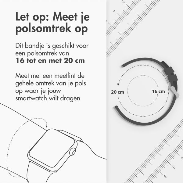 imoshion Siliconen bandje Google Pixel Watch / Watch 2 / Watch 3 (41 mm) - Maat L - Grijs