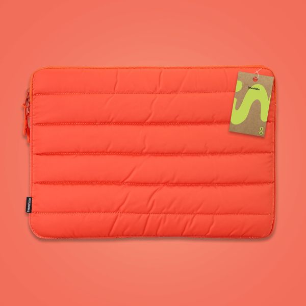 imoshion Puffer Laptop hoes 15-16 inch - Laptopsleeve - Apricot Crush Orange