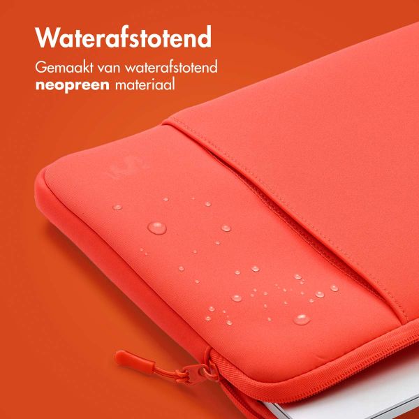 imoshion Laptop hoes 15-16 inch - Laptopsleeve met vak - Apricot Crush Orange