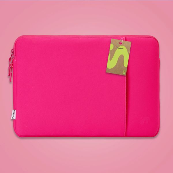 imoshion Laptop hoes 15-16 inch - Laptopsleeve met vak - Hot Pink