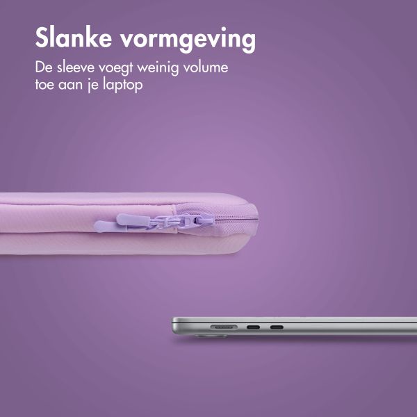 imoshion Laptop hoes 15-16 inch - Laptopsleeve met vak - Lavender Lilac