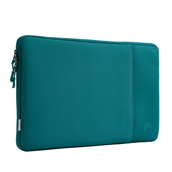 imoshion Laptop hoes 14 inch - Laptopsleeve met vak - Petrol Green