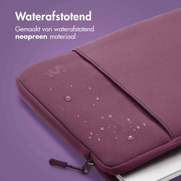 imoshion Laptop hoes 13 inch - Laptopsleeve met vak - Royal Plum