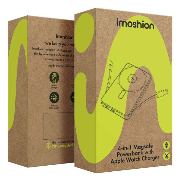 imoshion 4-in-1 MagSafe Powerbank - iPhone + Apple Watch - 10.000 mAh