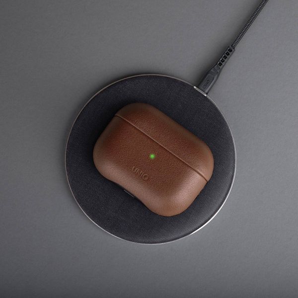 Uniq Terra Echt Lederen Case Apple AirPods 3 (2021) - Toffee Brown