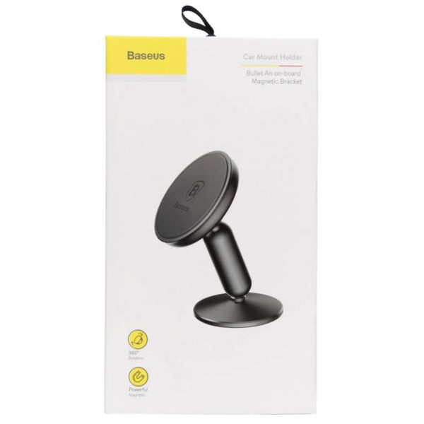 Baseus Magnetic Car Mount Samsung Galaxy A22 (5G) - Telefoonhouder auto - Dashboard of voorruit - Magnetisch - Zwart