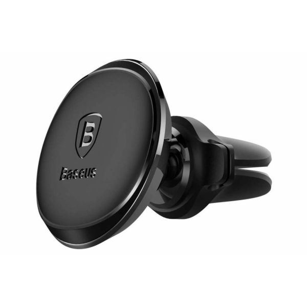 Baseus Air Vent Magnetic Car Mount Cable Clip Google Pixel 7 Pro - Telefoonhouder auto - Ventilatierooster - Magnetisch - Zwart