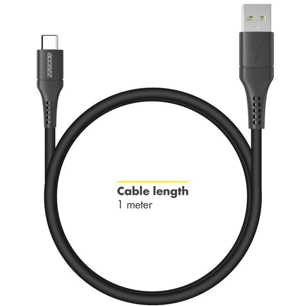 Accezz USB-C naar USB kabel iPhone 15 - 1 meter - Zwart