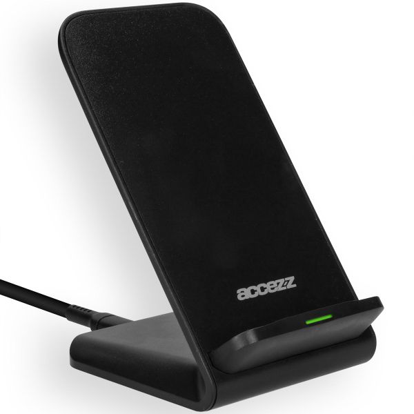 Accezz Qi Desk Wireless Charger iPhone 15 - Draadloze oplader - 10 Watt - Zwart