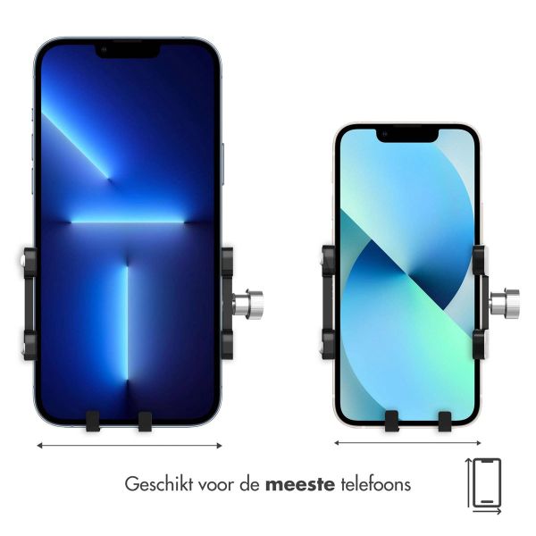 imoshion Telefoonhouder fiets Samsung Galaxy S20 - Verstelbaar - Universeel - Aluminium - Zwart